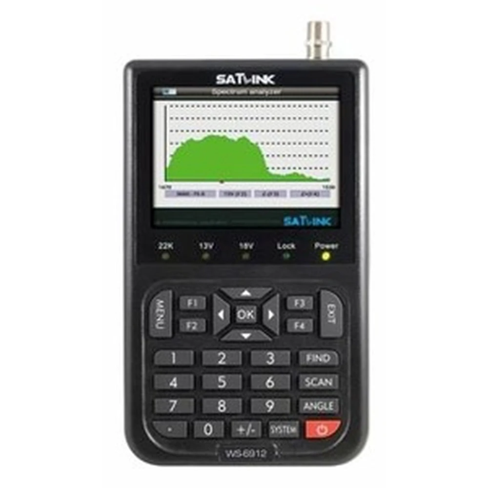Satlink WS-6912 satelītu meklētājs DVB-S/DVB-S2 - portatīvs signāla mērītājs