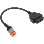Harley Davidson OBD1 4 pini uz OBDII 16 pini adaptera kabelis diagnostikai