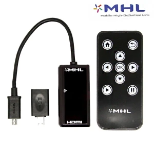 MHL uz HDMI adaptera kabelis ar pulti Galaxy S2, S3, S4, S5, Note 2 un HTC One