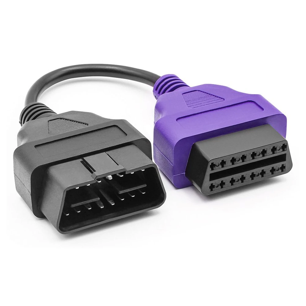 Adaptadores OBD codificados por colores para diagnóstico en vehículos Fiat y grupo FCA