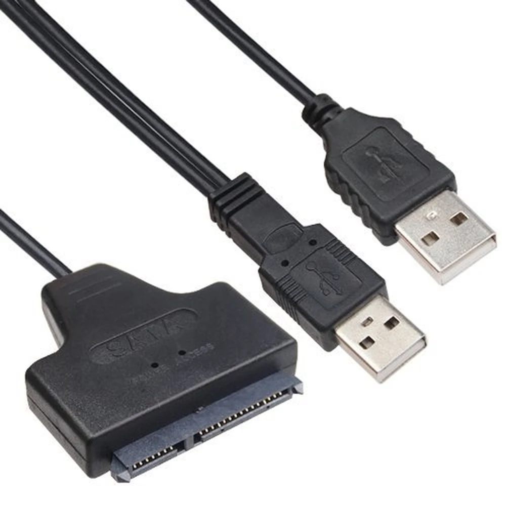 Ātrgaitas USB 2.0 adaptera kabelis 2.5 SATA cietajam diskam