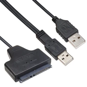 Ātrgaitas USB 2.0 adaptera kabelis 2.5 SATA cietajam diskam