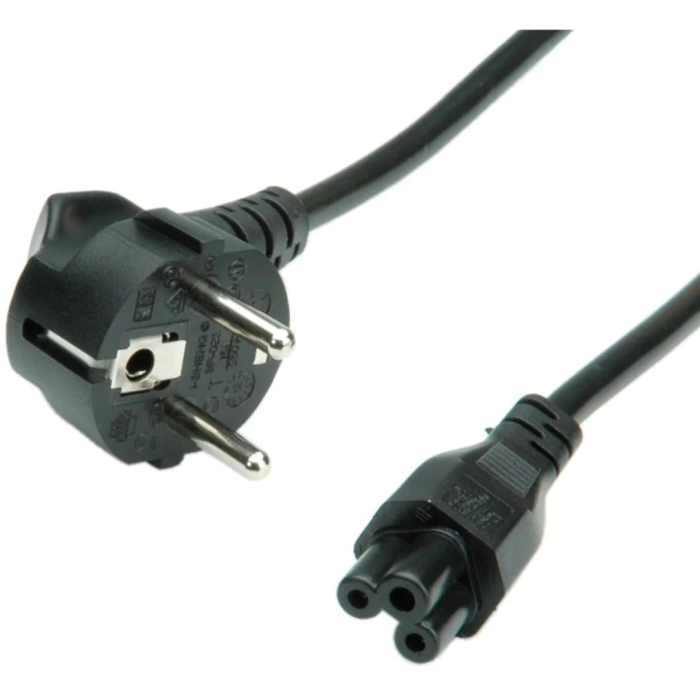 Detalle del conector recto C5 de 3 pines para cargador portátil