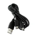 Saderīgs USB dubultais uzlādes kabelis NDSLITE, NDSI, DSI XL un 3DS
