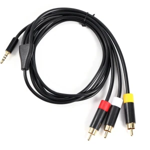 3.5 mm AV audio/video kabelis videokamerām un DVD