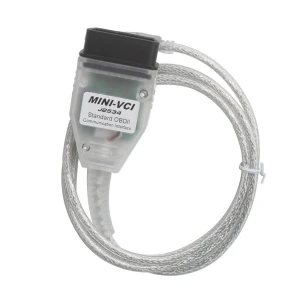Mini VCI Toyota diagnostikas kabelis ar OEM TIS programmatūru
