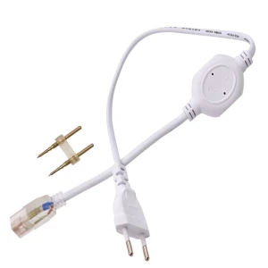Barošanas kabelis 220V AC LED lentei ar IP65 aizsardzību