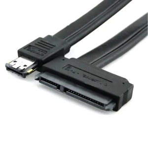 eSATA uz SATA 22 pin kabelis ar 22 kontaktu eSATA+USB combo savienotāju