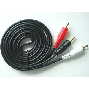 3,5 mm jack uz 2 RCA kabelis, augsta kvalitāte, 1.5m