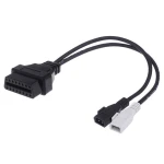 OBD2 2x2 uz 16 kontaktu kabelis VW Audi Seat Skoda VAG adapters