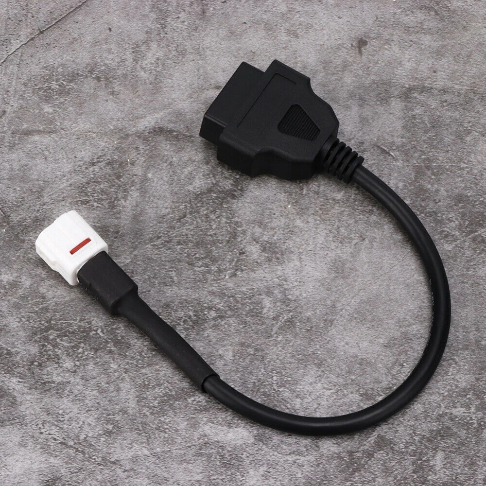 Conector y cable OBD2 4Pin para diagnóstico de motos Yamaha