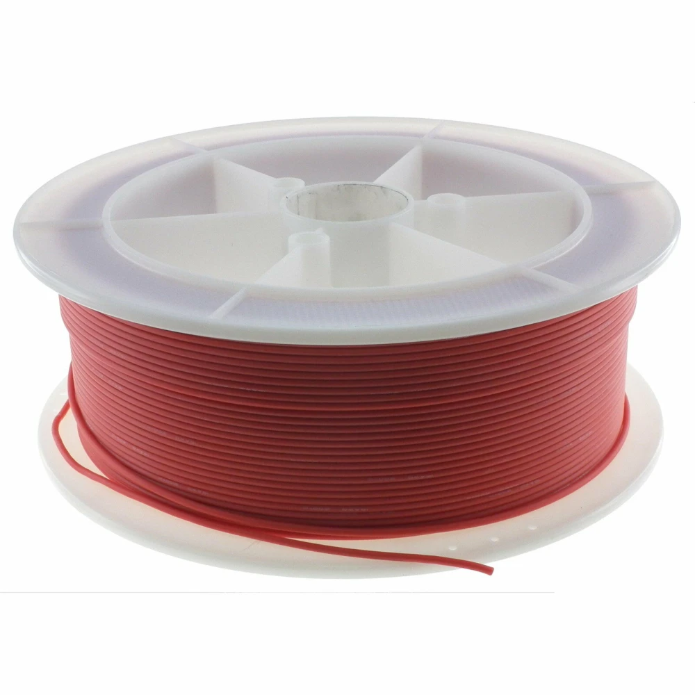 Silikona kabelis 22awg sarkans, izturīgs līdz 200º un 600v