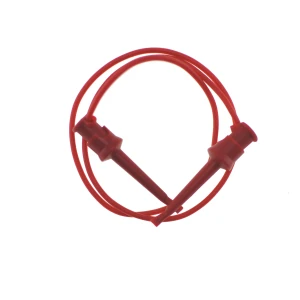 Test klipsa kabelis 50 cm sarkans TL2218 - 20 AWG silikona kabelis elektroniskajiem mērījumiem
