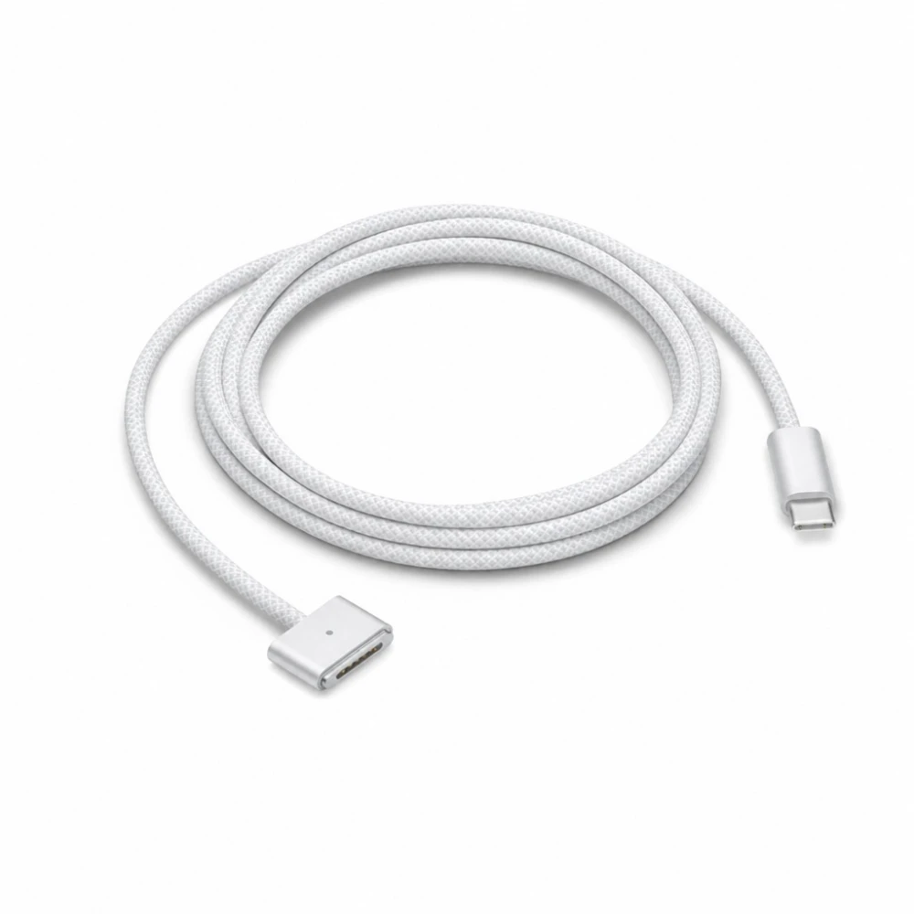 USB-C uz MagSafe 3 140W kabelis MacBook Pro un Air - 2 m pīts, Balts