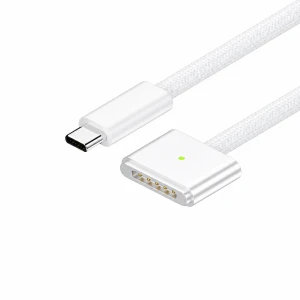 USB-C uz MagSafe 3 140W kabelis MacBook Pro un Air - 2 m pīts, Balts