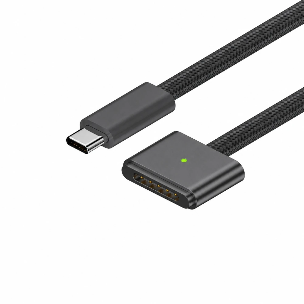 USB-C uz MagSafe 3 140W kabelis MacBook Pro un Air - 2 m pīts, Space Grey