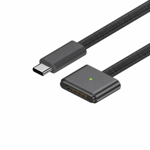 USB-C uz MagSafe 3 140W kabelis MacBook Pro un Air - 2 m pīts, Space Grey