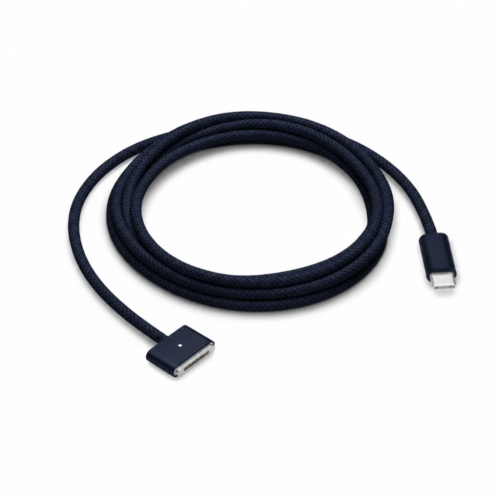 USB-C uz MagSafe 3 140W kabelis MacBook Pro un Air - 2 m pīts, Midnight
