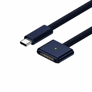 USB-C uz MagSafe 3 140W kabelis MacBook Pro un Air - 2 m pīts, Midnight