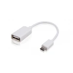 USB OTG Micro USB kabelis vīrietis - USB sieviete 10 cm, saderīgs ar Android