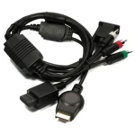 VGA kabelis PS3 Wii konsolei uz monitoru ar RCA audio