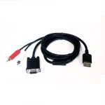 Sega Dreamcast VGA kabelis ar audio TV un monitoram