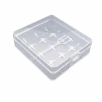 Bateriju Turētāja Kārba 4× 18650 Caurspīdīgs Plastmasa Uzglabāšana Aizsardzība