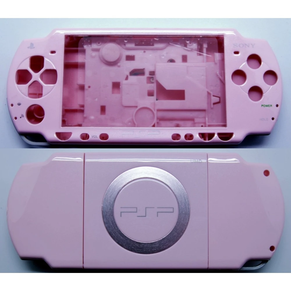 Pilns PSP 2000 rozā korpuss ar pogām PSP Slim