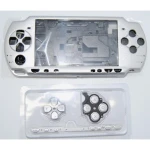 Pilns PSP 2000 Slim korpusa komplekts sudraba krāsā remontam