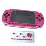 Pilns PSP rozā korpuss ar pogām remontam un personalizēšanai