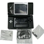 Melns Nintendo DS Lite korpusa nomaiņas komplekts remontam un tunningam