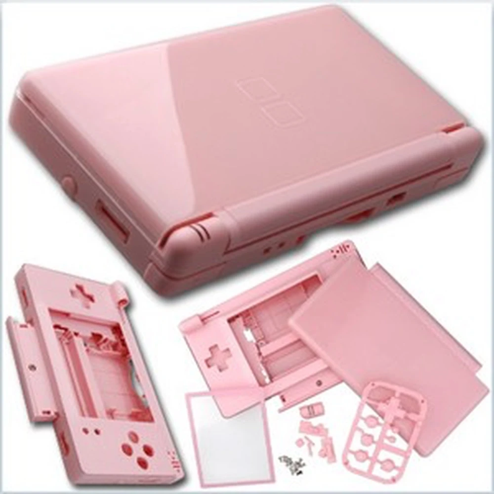 Nintendo DS Lite rozā korpuss pilnai nomaiņai un personalizācijai