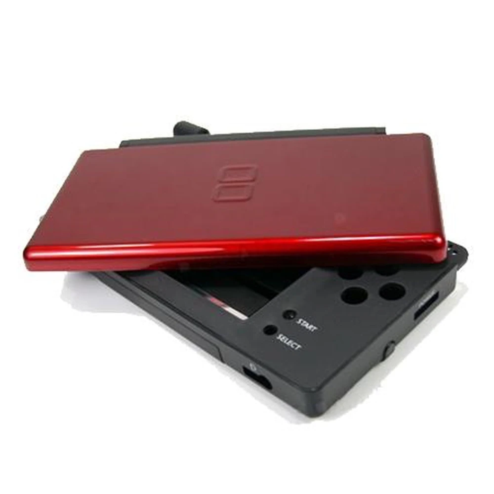 Rezerves korpuss Nintendo DS Lite melns un sarkans ar skrūvēm