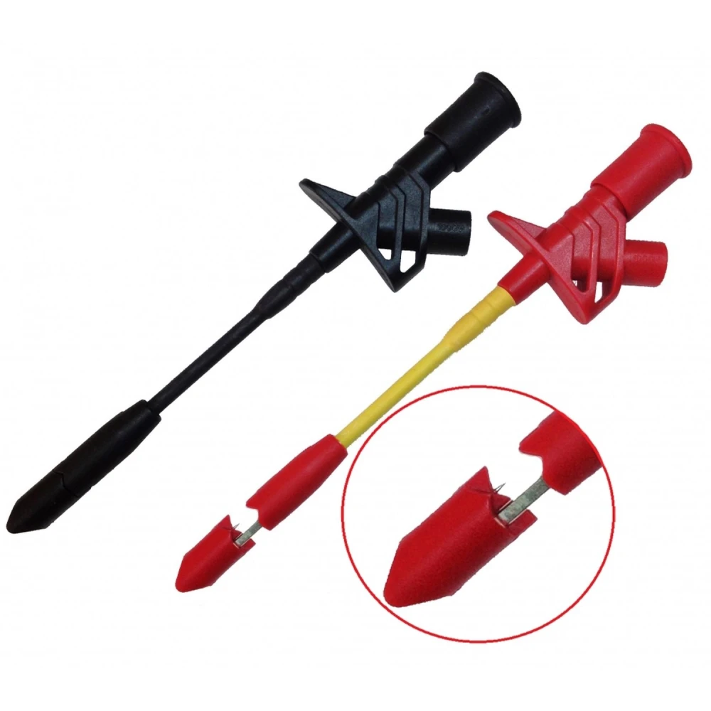 Izolēti auto klipši vadu pārbaudei ar banana tipa savienojumu