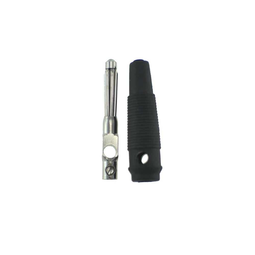 Satkit 4 mm melns banāna savienotājs BP4526 mērīšanas kabeļiem