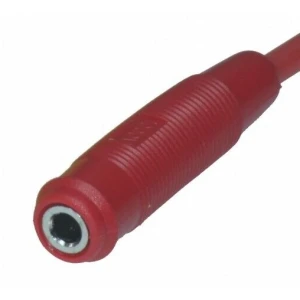 Satkit sarkanais 4mm sieviešu banāna savienotājs BS4506