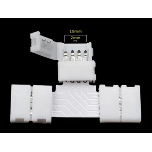 LED T-veida savienotājs 4 pin 10mm 5050 RGB YourLed