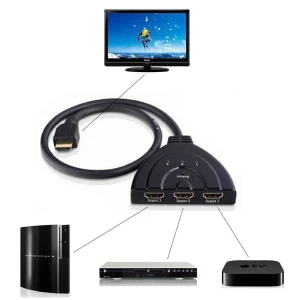 3 portu HDMI slēdzis - HDMI switch 1080p PS3 Xbox HDTV