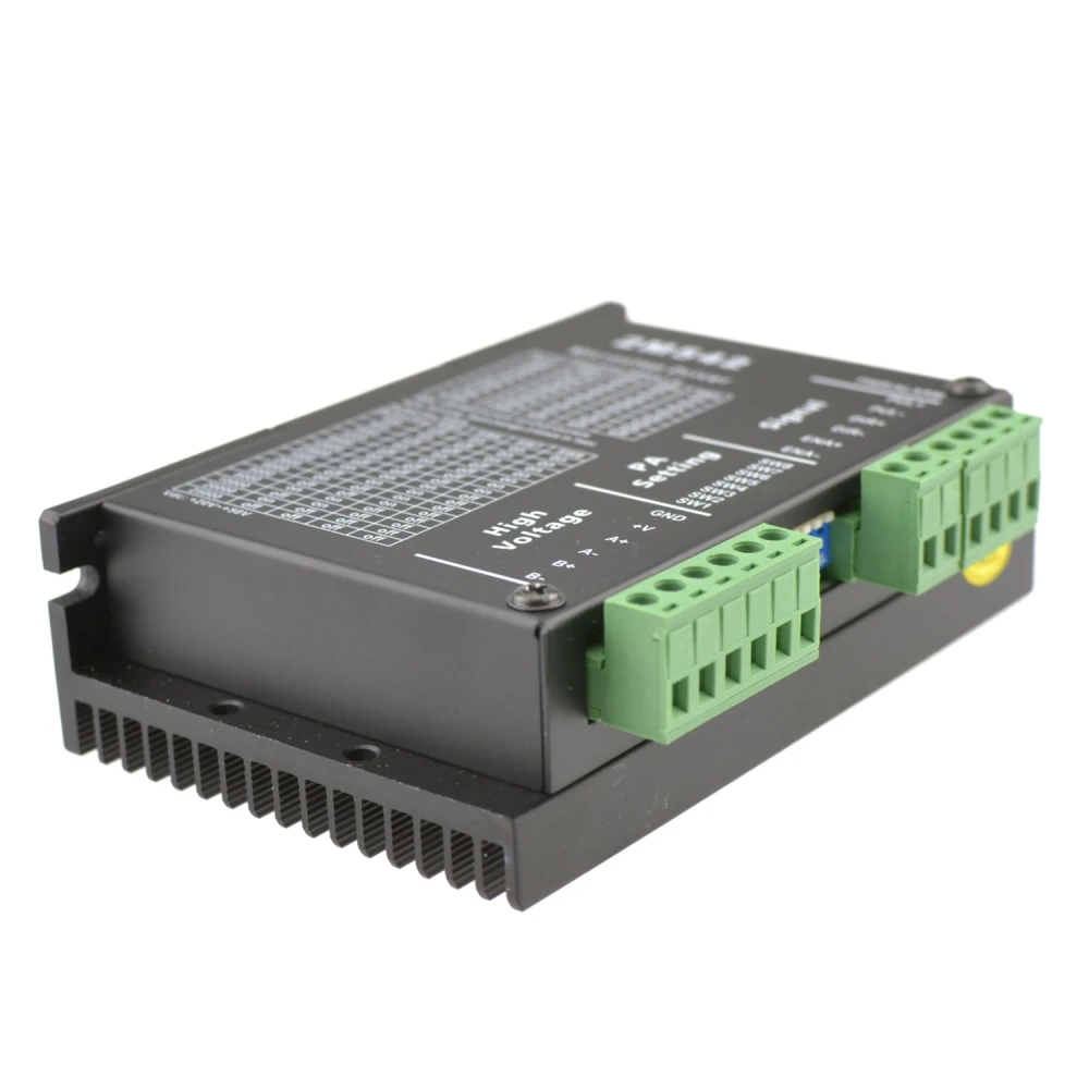 Detalle de conexiones del controlador CNC 2M542 para motor paso a paso