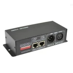 Vista lateral del controlador DMX512 para tiras LED RGB 12/24VDC