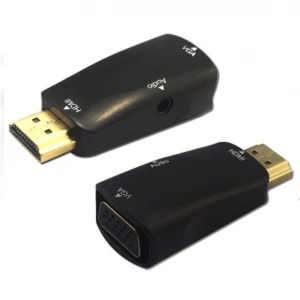 HDMI uz VGA pārveidotājs ar audio augstas kvalitātes video un skaņai