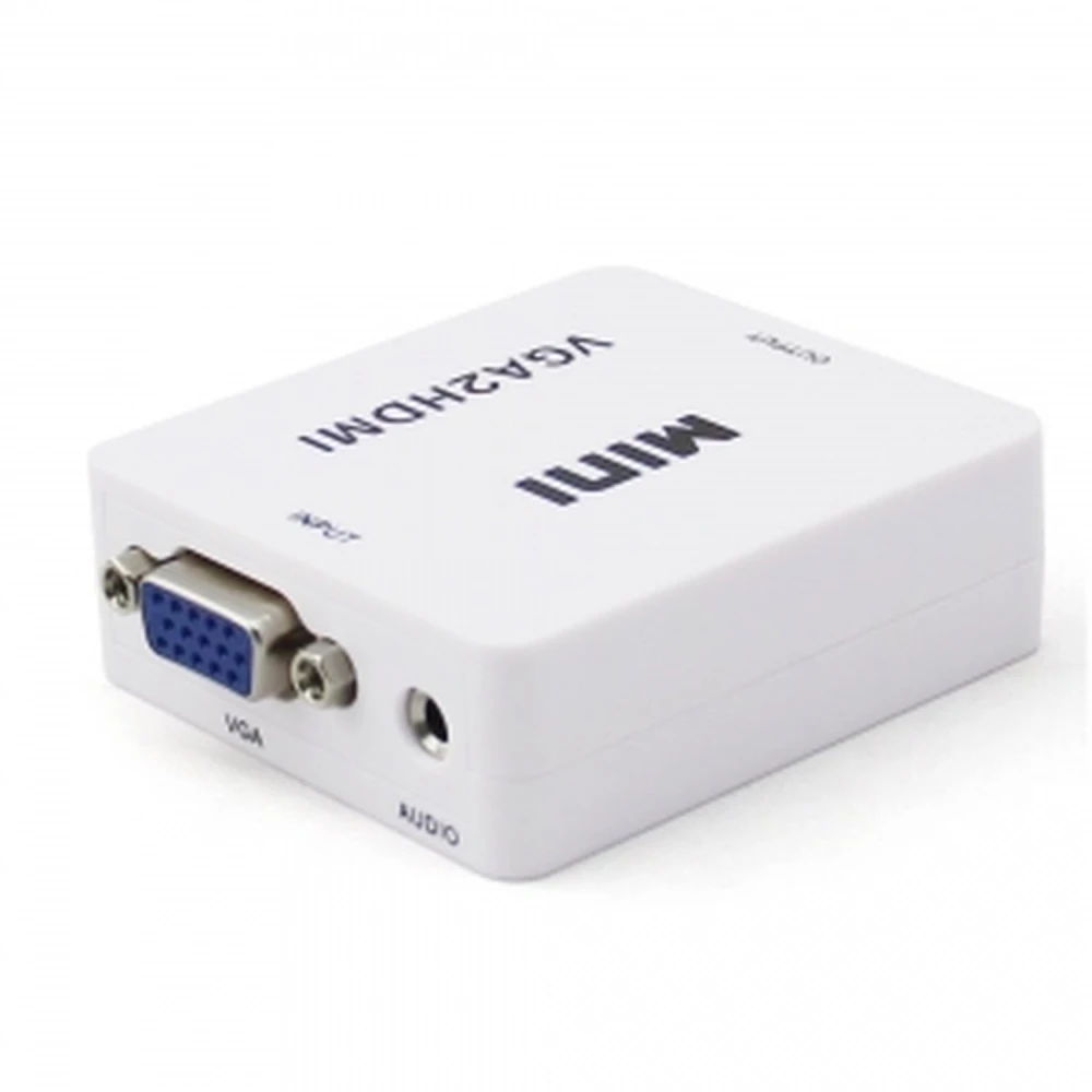 VGA uz HDMI pārveidotājs ar audio ērtai PC savienošanai ar TV