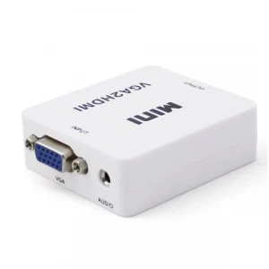 satkit VGA uz HDMI pārveidotājs ar audio ērtai PC savienošanai ar TV