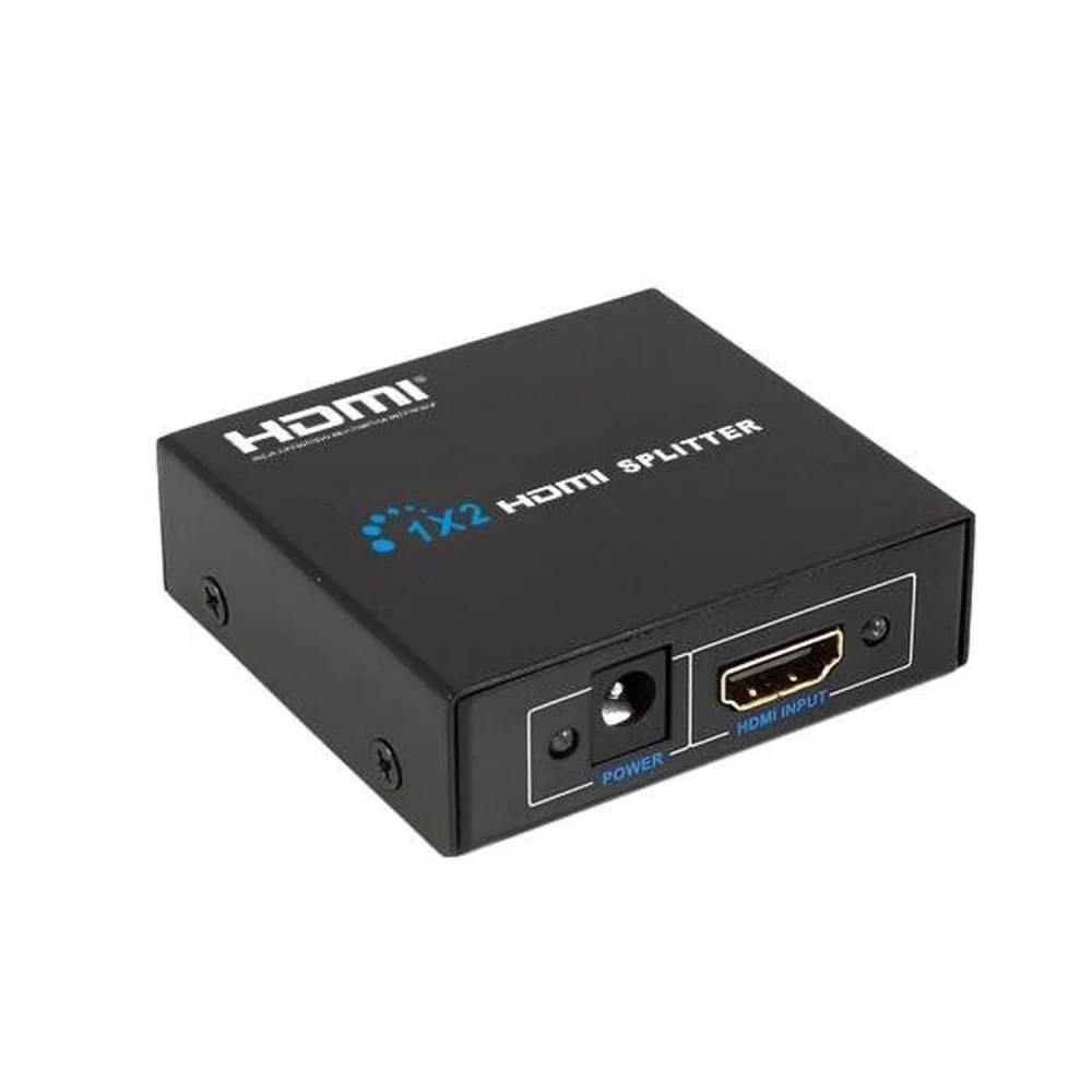 HDMI sadalītājs 1x2 Full HD ar 1 ieeju un 2 izejām, saderīgs ar 1080p HDTV un 3D