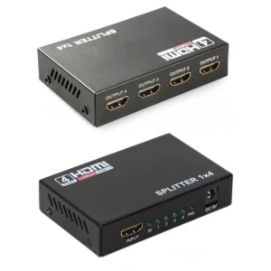 HDMI sadalītājs 1x4 Full HD 1 ieeja 4 izejas 1080p HDTV un 3D