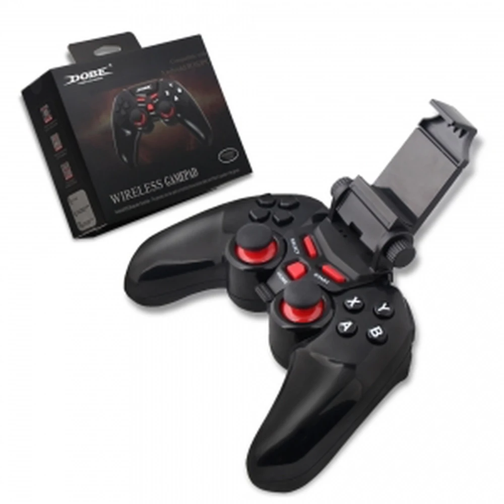 Dobe Ti-465 bezvadu Bluetooth 3.0 gamepad ar mobilā tālruņa turētāju