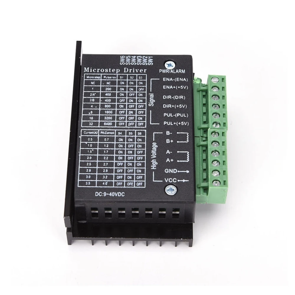 TB6600 draiveris soļu motoram līdz 4A 9V-40V, saderīgs ar Arduino