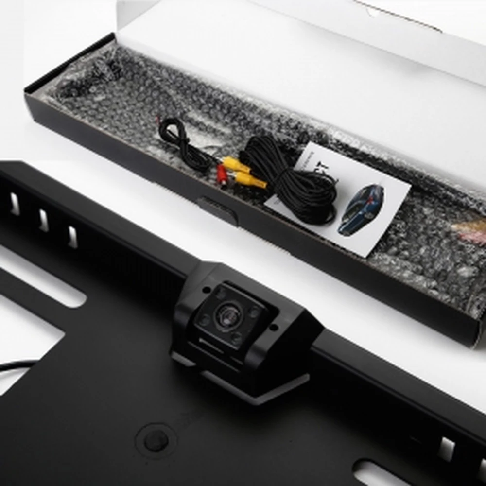 E315 4LED numura zīmes rāmis ar atpakaļskata kameru auto