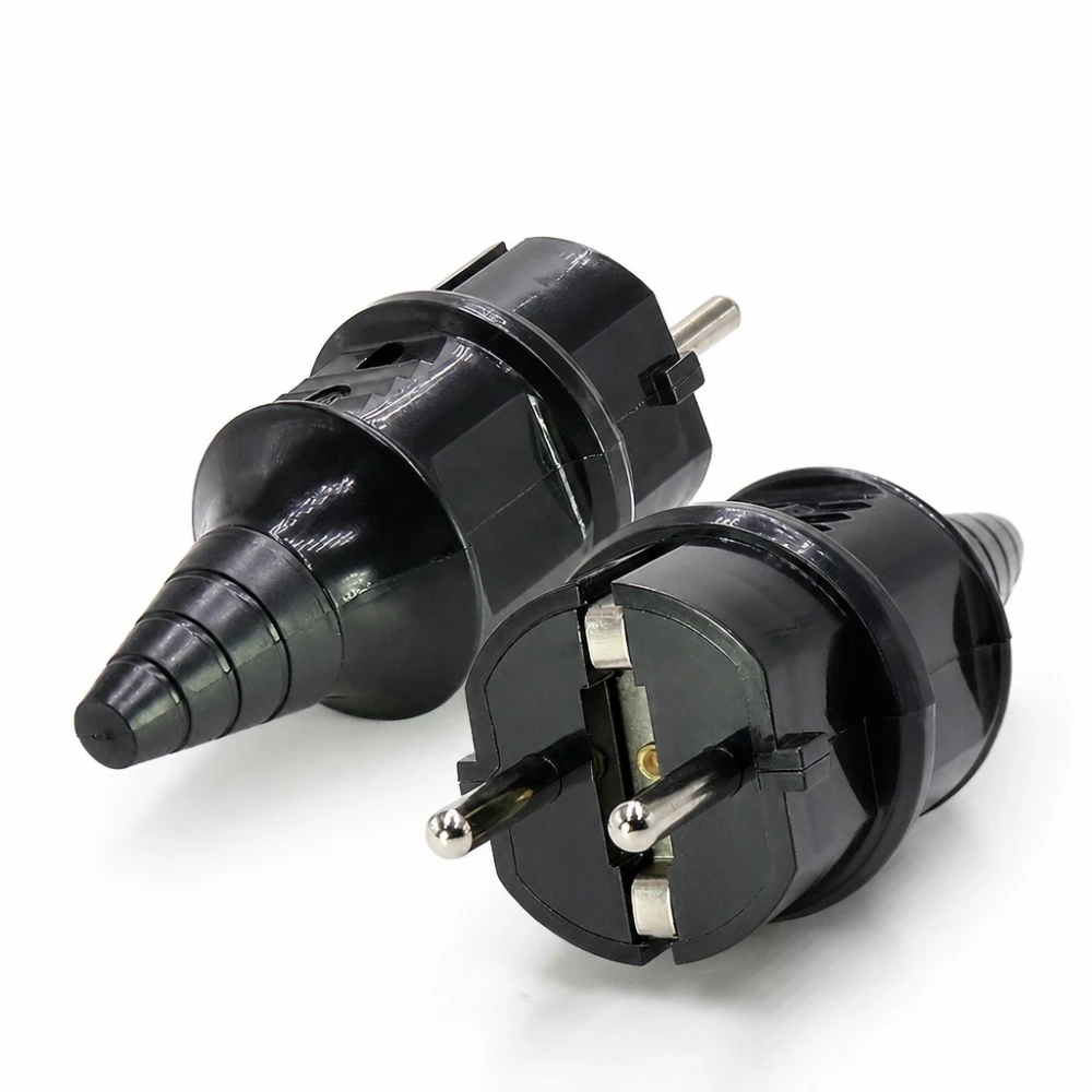 Demontējama SCHUKO Kontaktdakša 16A 250V F Tips Vācu Eiropas Industriālā Remontam