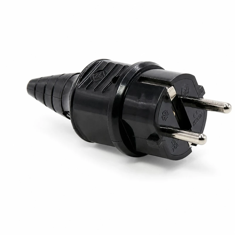 Demontējama SCHUKO Kontaktdakša 16A 250V F Tips Vācu Eiropas Industriālā Remontam